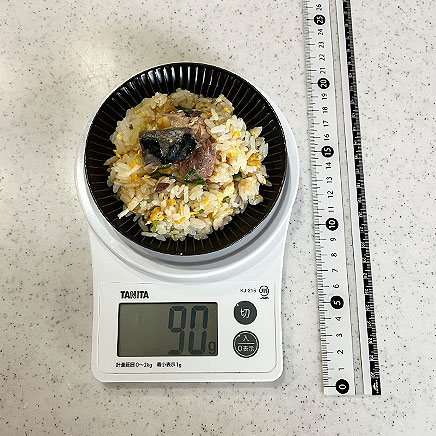 小皿1皿分のサバチャーハン