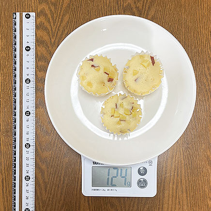 3個分のさつまいも蒸しパン