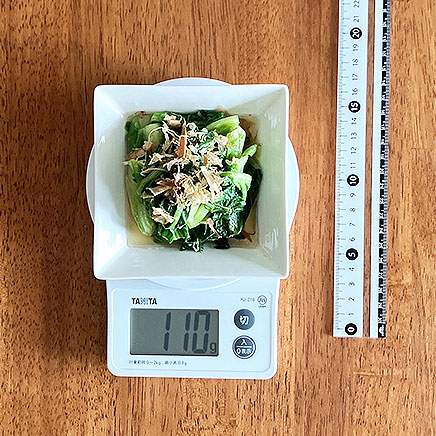 小皿(中)1皿分のコスレタスのおひたし