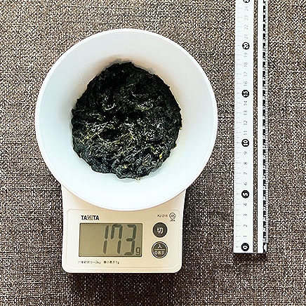 深皿（中）1皿分のあおさの佃煮