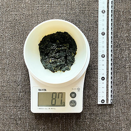 深皿（小）1皿分のあおさの佃煮