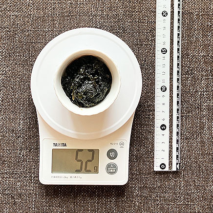 小鉢1杯分のあおさの佃煮