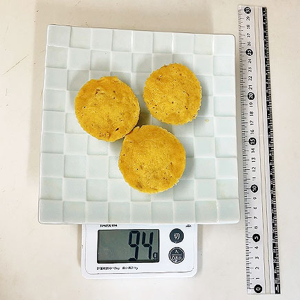 3個分のおからバナナ蒸しパン