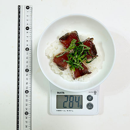 小丼1杯分のかつおの漬け丼