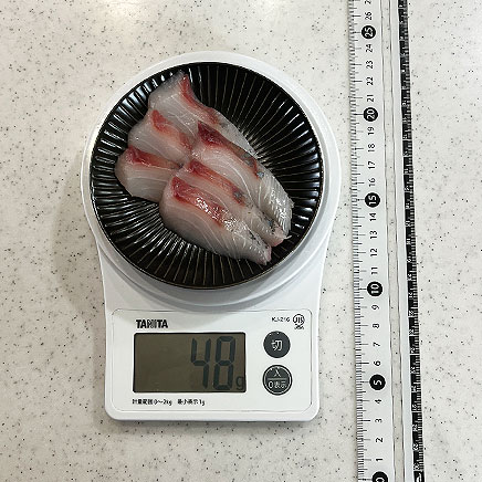 小皿1皿分のカンパチの刺身