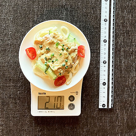 小皿1皿分のごましゃぶうどん