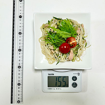 中皿1皿分のサラダそうめん