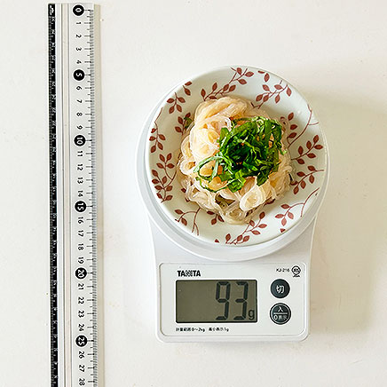 小皿1皿分のしらたきたらこパスタ風