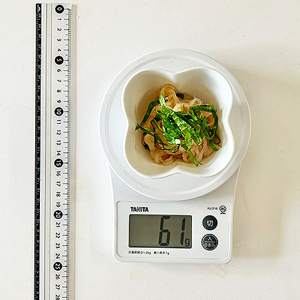 小鉢1杯分のしらたきたらこパスタ風