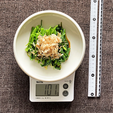 深皿(中)1皿分のせりのおひたし