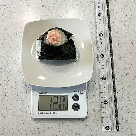 1個分のたらこマヨおにぎり