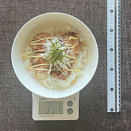 大丼一杯分のチャーシューマヨ丼