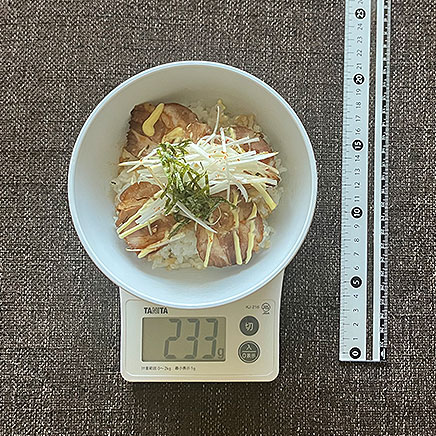 中丼一杯分のチャーシューマヨ丼