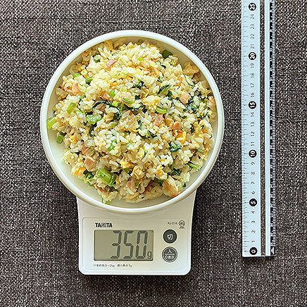 深皿（中)1皿分のつるむらさきチャーハン