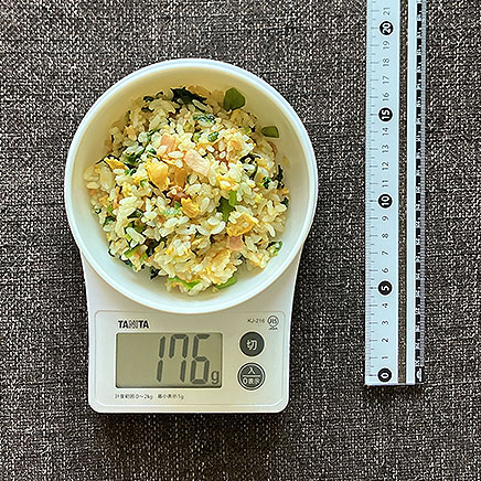 深皿（小）1皿分のつるむらさきチャーハン