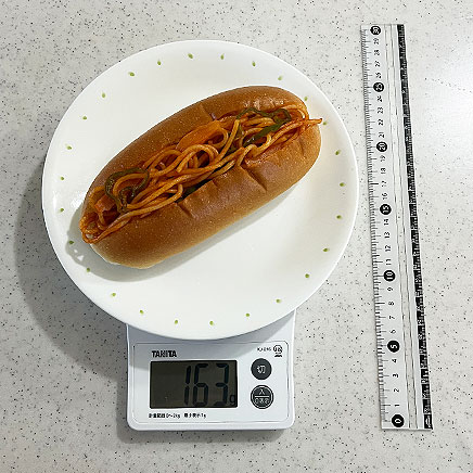 1個分のナポリタンロール