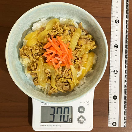 丼1杯分のカレー牛丼