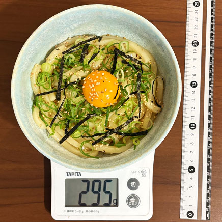 丼1杯分のめんつゆごま油うどん