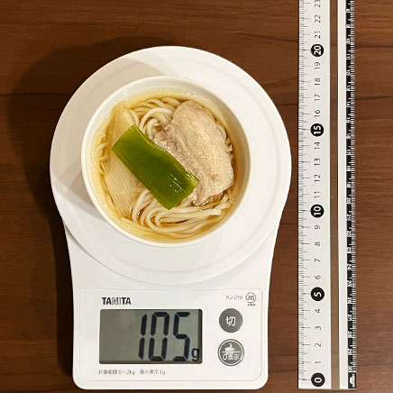 豆鉢1杯分の豚肉そうめん