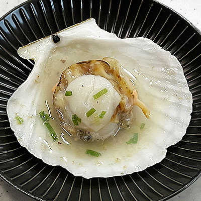 ホタテの酒蒸し