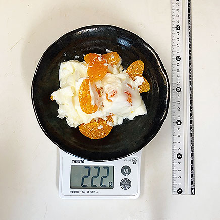 大皿1皿分のみかんの牛乳ゼリー