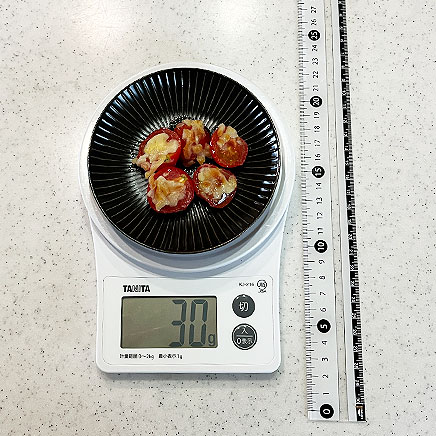 小皿1皿分のミニトマトのチーズ焼き