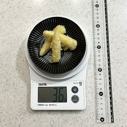 小皿1皿分のヤングコーンの天ぷら