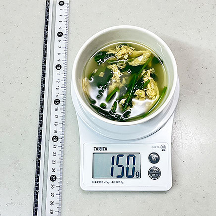 深皿（小）1皿分のようさいのスープ