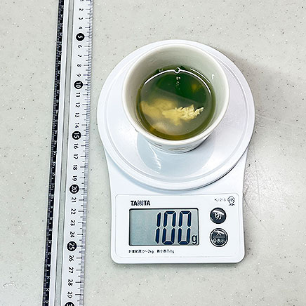 カップ（小）1杯分のようさいのスープ