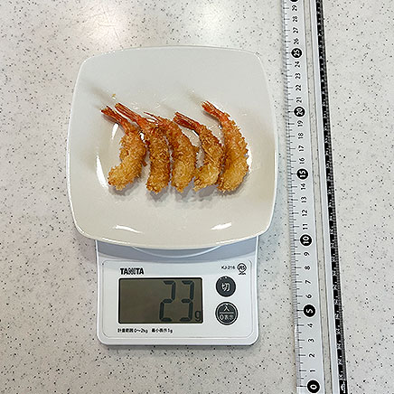 5尾分の甘エビのフライ