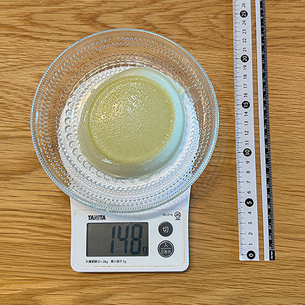 デザートカップ(大)1杯分の抹茶ババロア