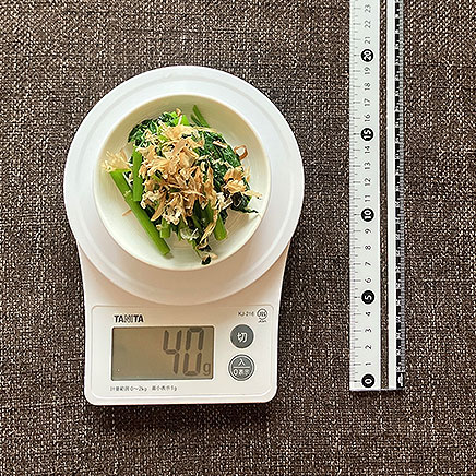 小皿(小)1皿分の明日葉のおひたし