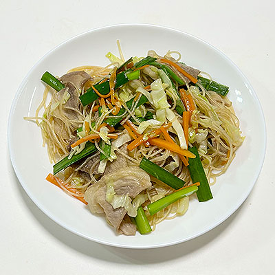 野菜炒めビーフン