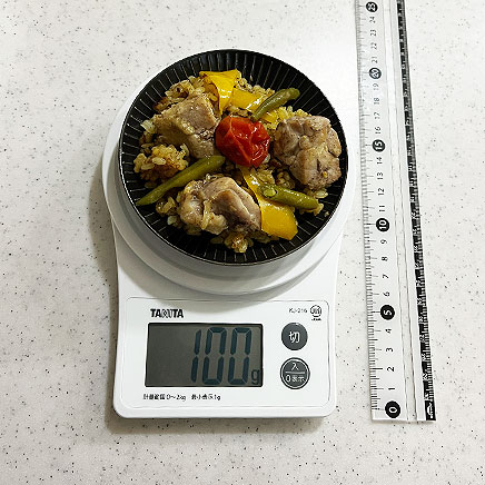 小皿1皿分のチキンパエリア