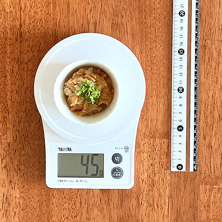 小鉢1杯分のなめたけおろし