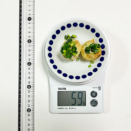 2個分のネギ塩たこ焼き