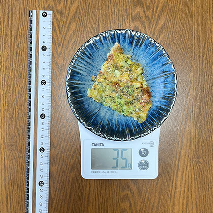 1/4枚分のブロッコリーガレット