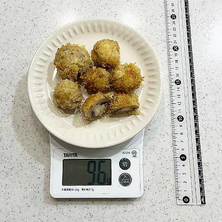 中皿1皿分のマッシュルームフライ