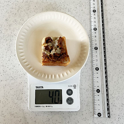 1/4枚分のミートソーストースト