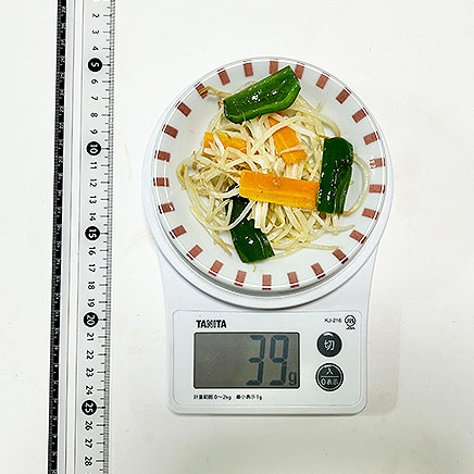 小皿1皿分のもやしの野菜炒め