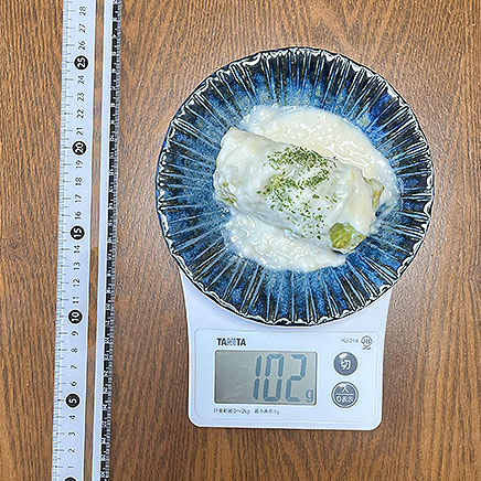 小皿1皿分のロールキャベツのクリーム煮