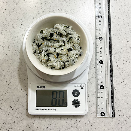 茶碗（小）1膳分のわかめしらすご飯