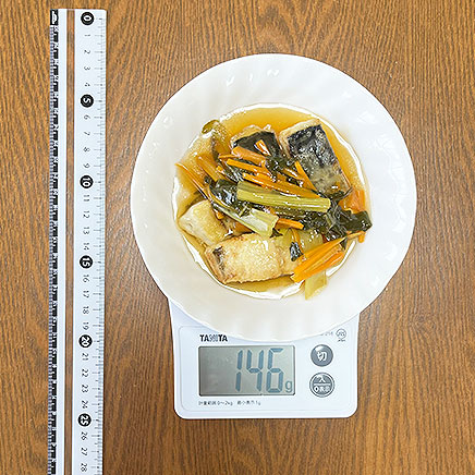 深皿1皿分の鯖の甘酢あんかけ