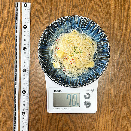 小皿1皿分の春雨ペペロンチーノ