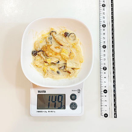 鱈1/2切れ分の鱈のクリーム煮