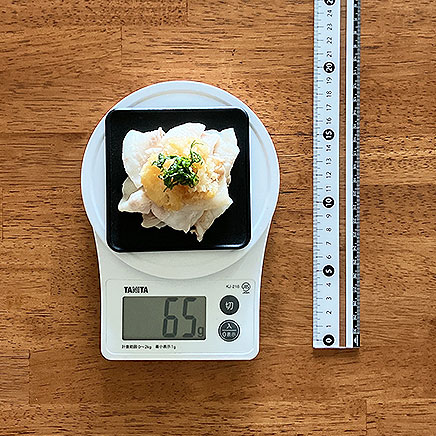 小皿1皿分の豚肉のおろしポン酢