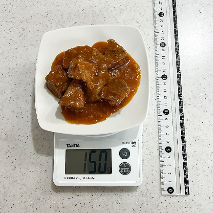 中皿1皿分の豚肉のビール煮