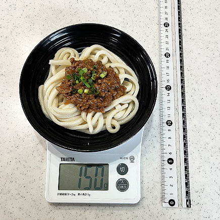 中皿(小)1皿分の肉味噌うどん