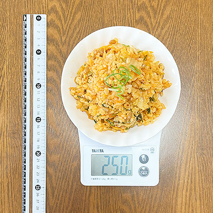 中皿1皿分の納豆キムチチャーハン