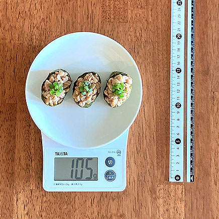 3貫分の納豆軍艦